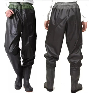 Pantalon Wader Negro Tiro Alto Ideal Vadeo Bota Termosellada Pantalon Wader Negro Tiro Alto Ideal Vadeo Bota Termosellada