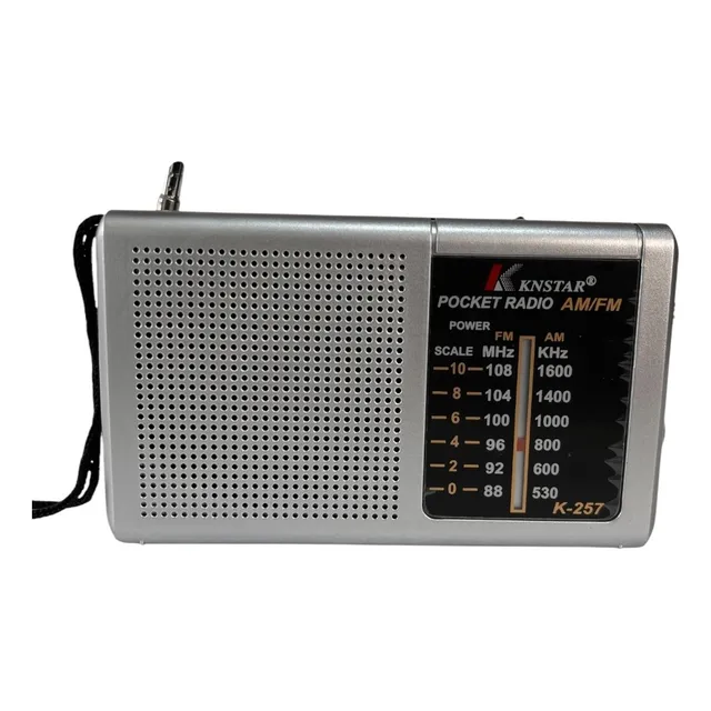 Radio Am Fm De Bolsillo 3v Pilas Aa Negro Gris