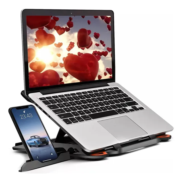 Base De Laptop Y Móviles Soport Ajustable Notebook Oficina 