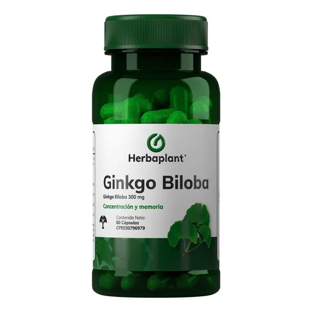 Ginkgo Biloba Atención Concentración Memoria Herbaplant
