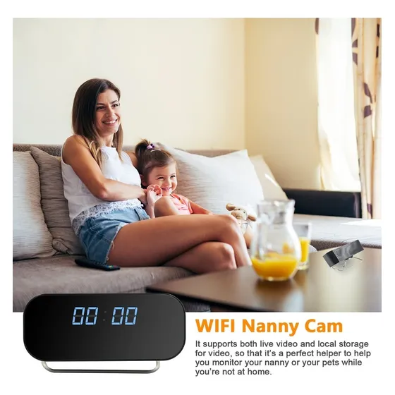Modulo Reloj Camara Espia Inalambrica Oculta Wifi Mini Hd C