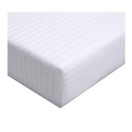Sabana Ajustable Doble 140x190 300 Hilos Sateen Stripe 60/40