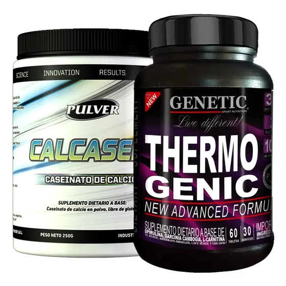 Proteína Calcasein Quemador Grasas Abdom Thermogenic Genetic