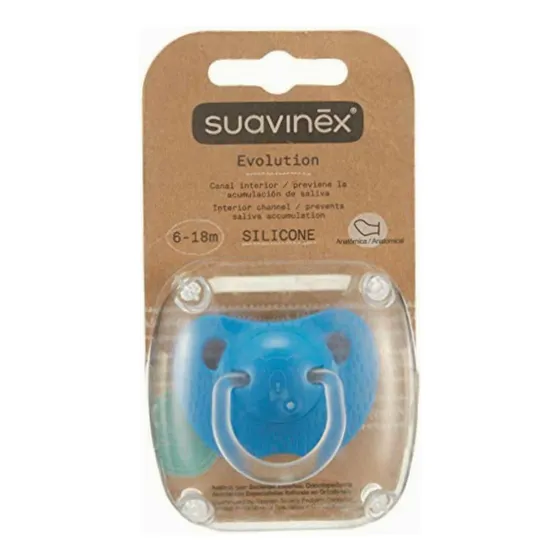 Chupon Anat. Silicon 6-18m Meaningful Life Azul Suavinex