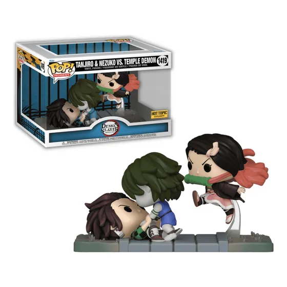 Tanjiro Y Nezuko Vs Temple Demon Funko Pop 1419 Demon Slayer