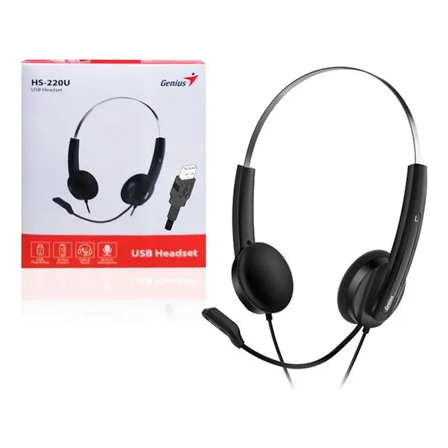 Auricular Genius Hs-220u Con Micrófono Conexion Usb Nnet