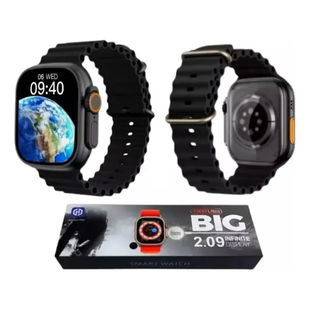 Relógio Smartwatch Tela 2.09 (t900 Ultra)
