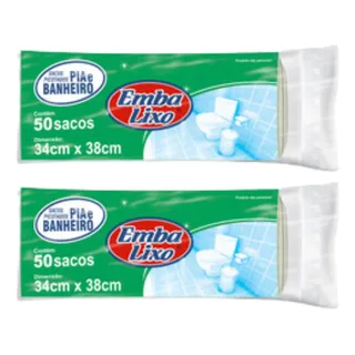 Sacos De Lixo 10l (banheiro/pia) - Embalixo 100 Unidades Sacos De Lixo 10l (banheiro/pia) - Embalixo 100 Unidades