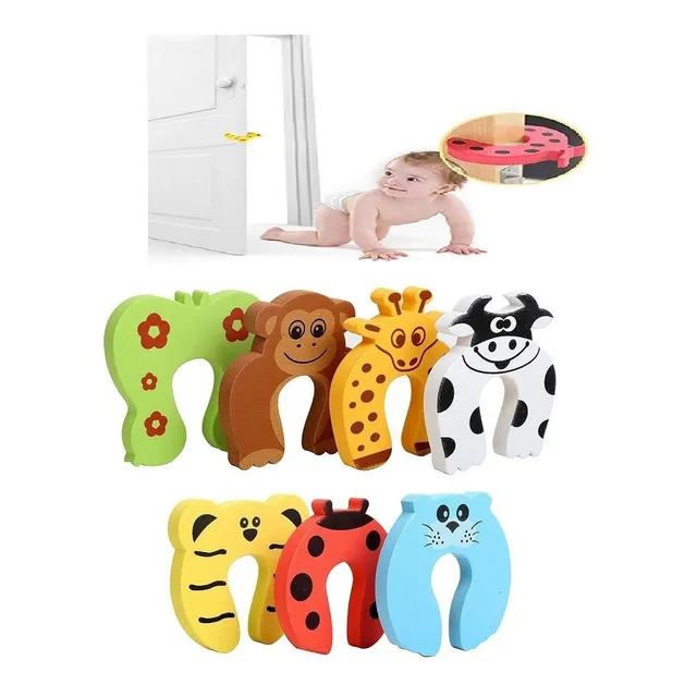 Protectores Seguridad Tope Evitar Cerrar Puerta Bebé X 5