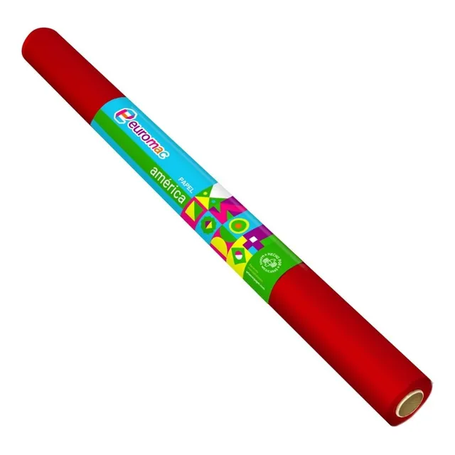 Papel America Euromac Ea0012 Ea0012 25 Metros Rojo /vc