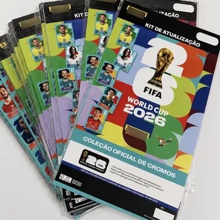 Kit Pack De Atualização- 120 Figurinhas Copa Do Mundo 2026 Neymar