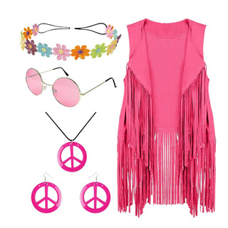 Disfraz De Los Años 60 Y 70 Para Mujer Accesorios Para Disfr Disfraz De Los Años 60 Y 70 Para Mujer Accesorios Para Disfr
