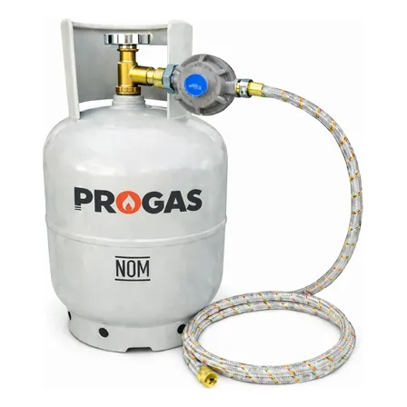 Kit Parrillero Tanque Vacío 9kg Cnx Manguera + Regulador Gas