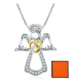 Collar Bamoer De Plata 925 Con Dije De Ángel Collar Bamoer De Plata 925 Con Dije De Ángel