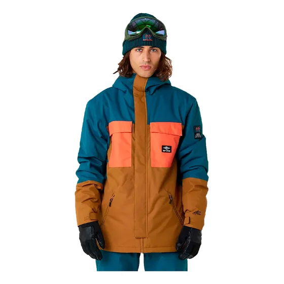 Campera Ripcurl Snow Hombre  Pinnacle Petro-marron Cli