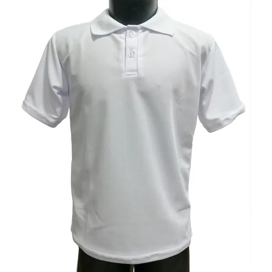 Camisa Cuello Lana Blanca Boton Niño Escuela Colegio Uniform