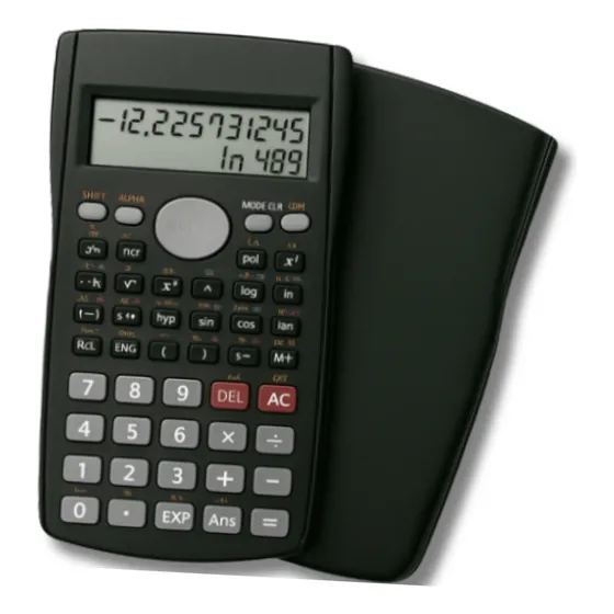 Calculadora Científica 240 Funções Display 2 Linhas + Capa