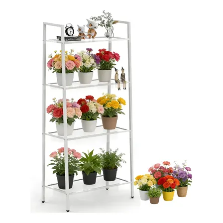 Estante 4 Prateleiras Livreiro Multiuso Organizador Quarto,estante Livreiro Organizador Quarto Sala Casa Lavanderia... Branco