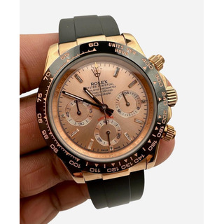 Reloj Premium Daytona Oro Rosa Acero Inoxidable Caucho Zafir Reloj Premium Daytona Oro Rosa Acero Inoxidable Caucho Zafir