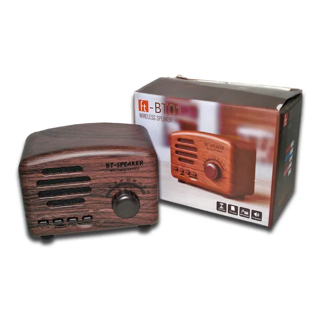Corneta Inalámbrica Tipo  Radio Antiguo  Bt01