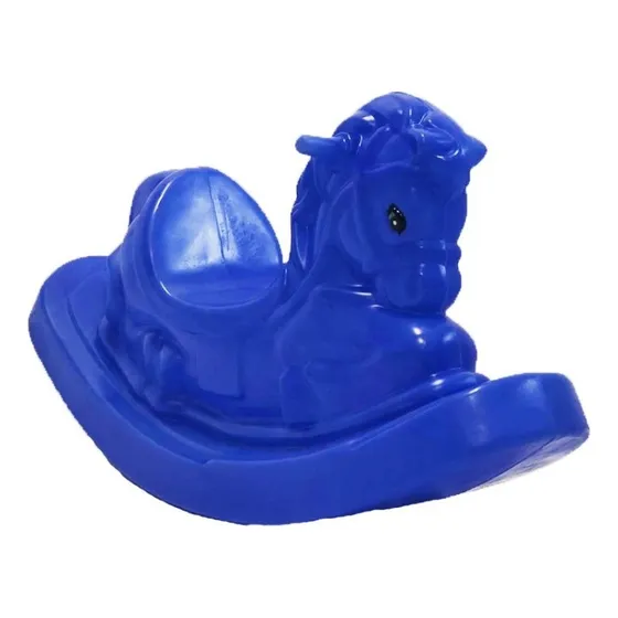 Gangorra Cavalinho Balanço Bebe Infantil Linha A - Criança Cor Azul