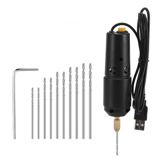 Mini Taladro Eléctrico Con 10 Brocas For Joyas Bricolaje Mini Taladro Eléctrico Con 10 Brocas For Joyas Bricolaje