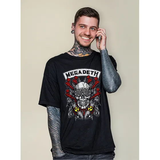 Camiseta Megadeth Banda De Rock  Estados Unidos