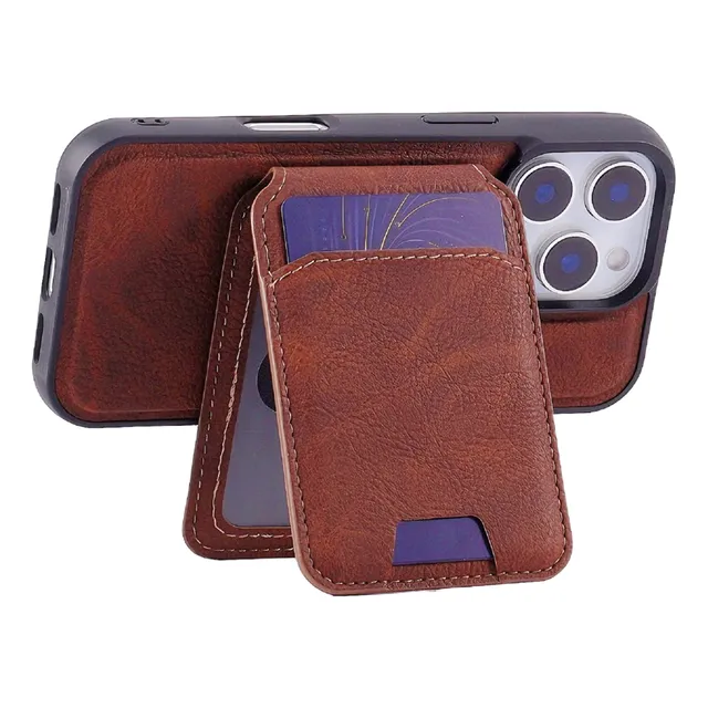 Potro Funda De Cuero Para iPhone Con Tarjetero Magnético