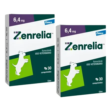 Zenrelia Comprimidos 6,4mg 30 Unidades Dermatite Cães Elanco