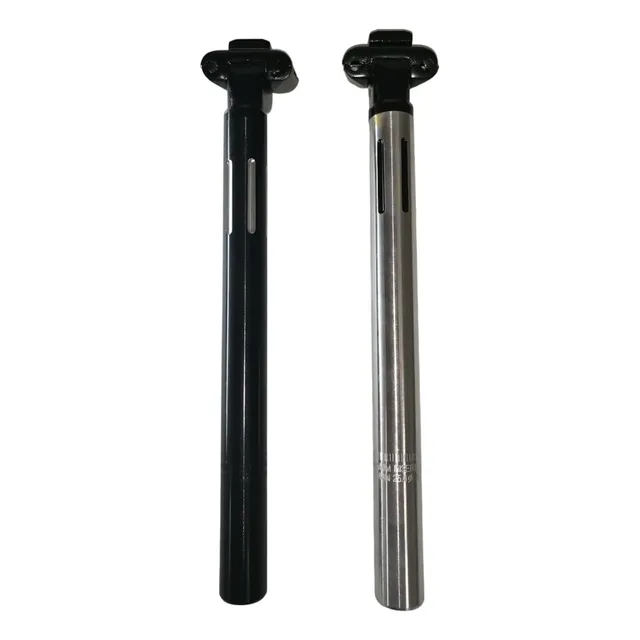 Tubo Asiento Mtb Alum Con Base 25.4x300mm Neg/silv Bicicleta