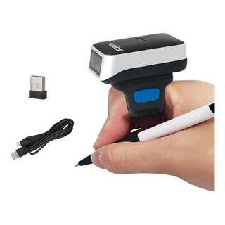 Escáner De Código De Barras Con Anillo Bluetooth, Lector De Escáner De Código De Barras Con Anillo Bluetooth, Lector De