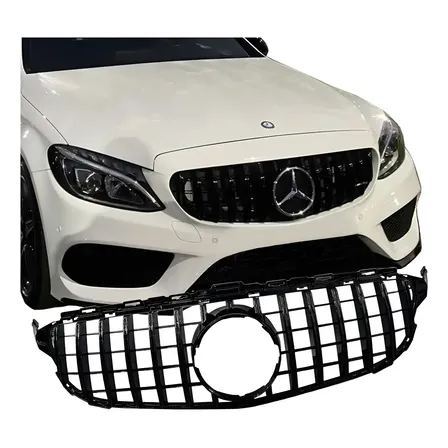 Grade Mercedes W205 C180 C200 C250 Gtr Amg Black Piano Brilhante
