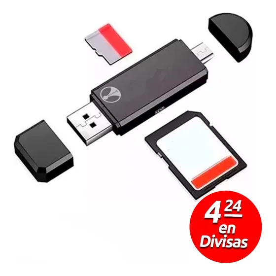 Adaptador De Pendrive Usb, Adaptador Otg Y Memoria Micro Sd