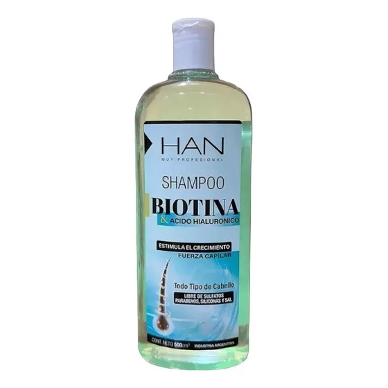 Han Shampoo Biotina Y Acido Hialuronico 500ml