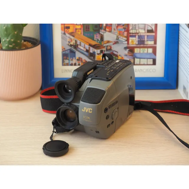 Videocamara Vintage Jvc Vhs-c Compacto Decorativa Partes Gris
