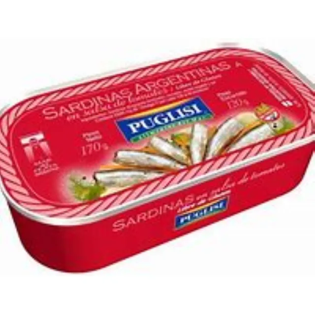 Sardinas Puglisi En Salsa De Tomate  170 Grs X 10 Unidades