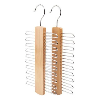 Organizador De Corbatas De Madera Con 20 Barras Organizador De Corbatas De Madera Con 20 Barras