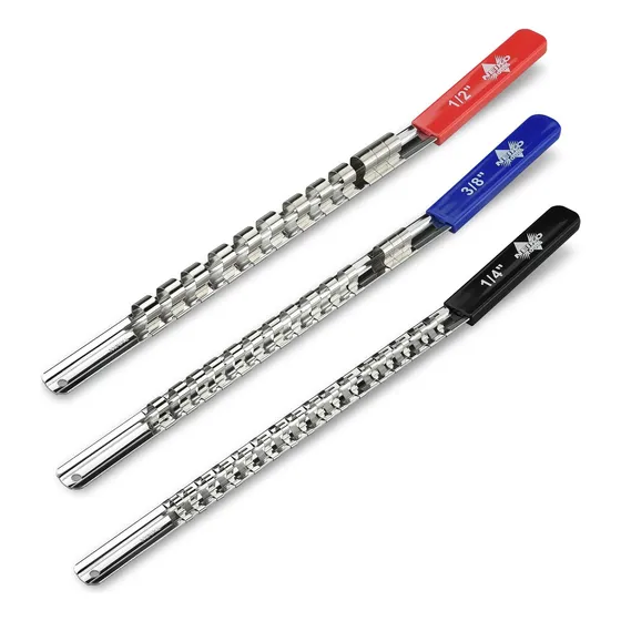 Set 3 Organizadores Tipo Riel Para Dados 1/4 3/8 1/2 Neiko