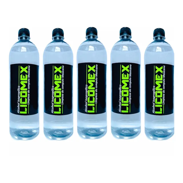 Alcohol Isopropílico 99.8% Puro 5pz 1l