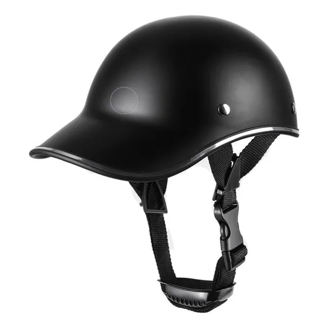 Casco Polo Deportivo Gorra Negro Bmx Moto Bicicleta Duro