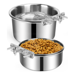 Yecercan Cuenco De Agua Para Jaula De Perro, Sin Derrames, P Yecercan Cuenco De Agua Para Jaula De Perro, Sin Derrames, P