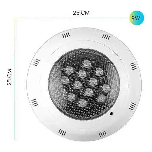 Foco Piscina 9w Mando A Distancia Lámpara Led Subacuática