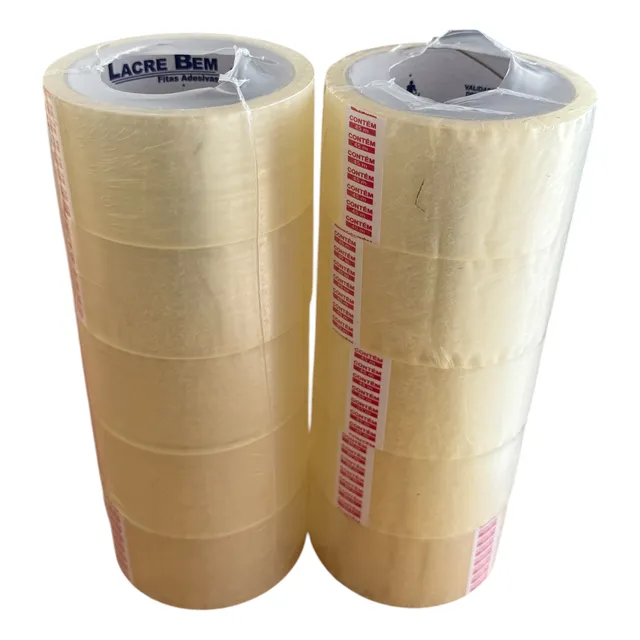 Fita Adesiva Transparente 45mm X 45 Metros - 10 Unidades