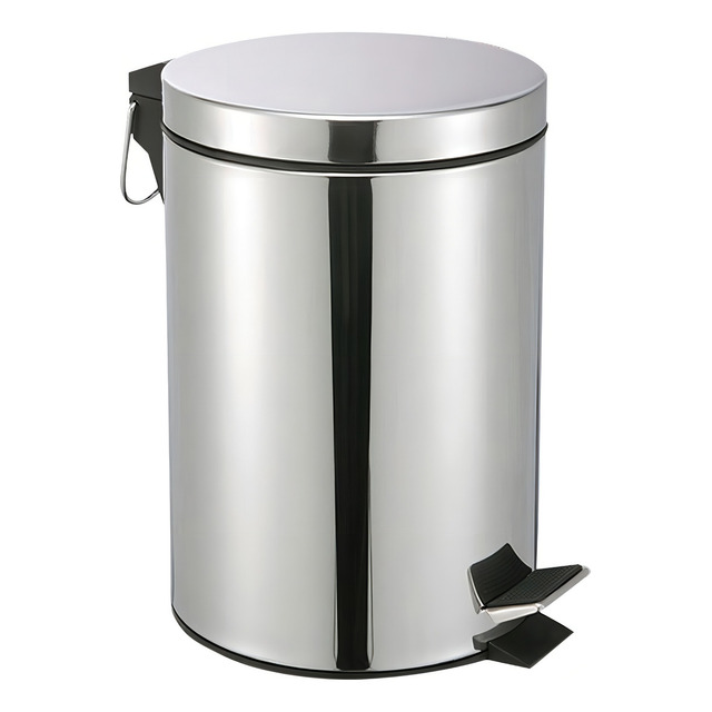 Vittak Lixeira Inox C/ Pedal E Balde Cesto Lixo RemovĂvel 12l Banheiro Cozinha Cor Cinza Vittak Lixeira Inox C/ Pedal E Balde Cesto Lixo RemovĂvel 12l Banheiro Cozinha Cor Cinza