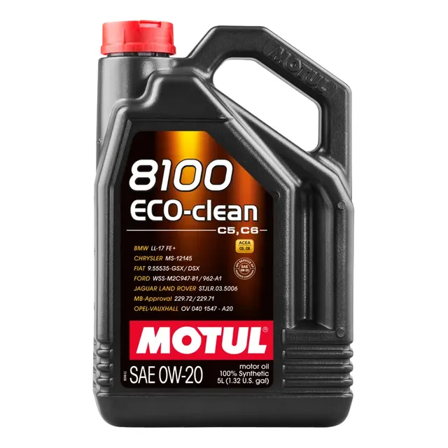 Aceite Motor Sintetico Motul 8100 Eco-clean 0w20 - 5 Litros