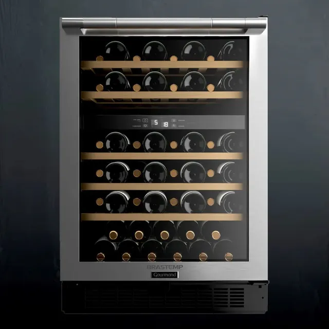 Adega Brastemp Gourmand Dual Zone 51 Garrafas - Bzb51ae Adega Brastemp Gourmand Dual Zone 51 Garrafas - Bzb51ae