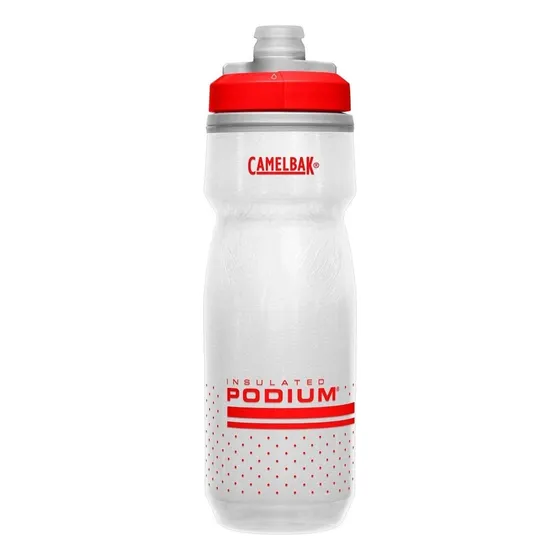 Camelbak Podium Chill garrafa caramanhola cor branco e vermelho 0.62 L