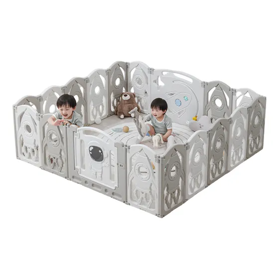 Corral Para Bebé Plegable Con 12+2paneles/infantil
