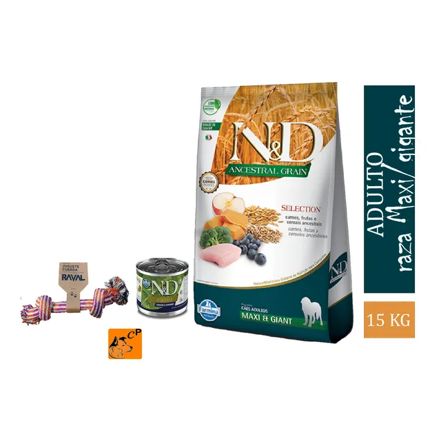 Farmina N&d Ancestral Grain Adulto Maxi & Gigante De 15kg