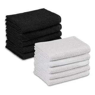 Kit 20 Toalhas Rosto P/ SalĂŁo De Beleza - By Laune Haus Cor Preto E Branco Liso Kit 20 Toalhas Rosto P/ SalĂŁo De Beleza - By Laune Haus Cor Preto E Branco Liso